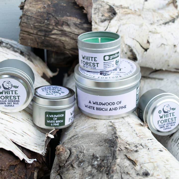 Game Master Dice - Vente Bougies de voyage - Bougie de jeu White Forest3