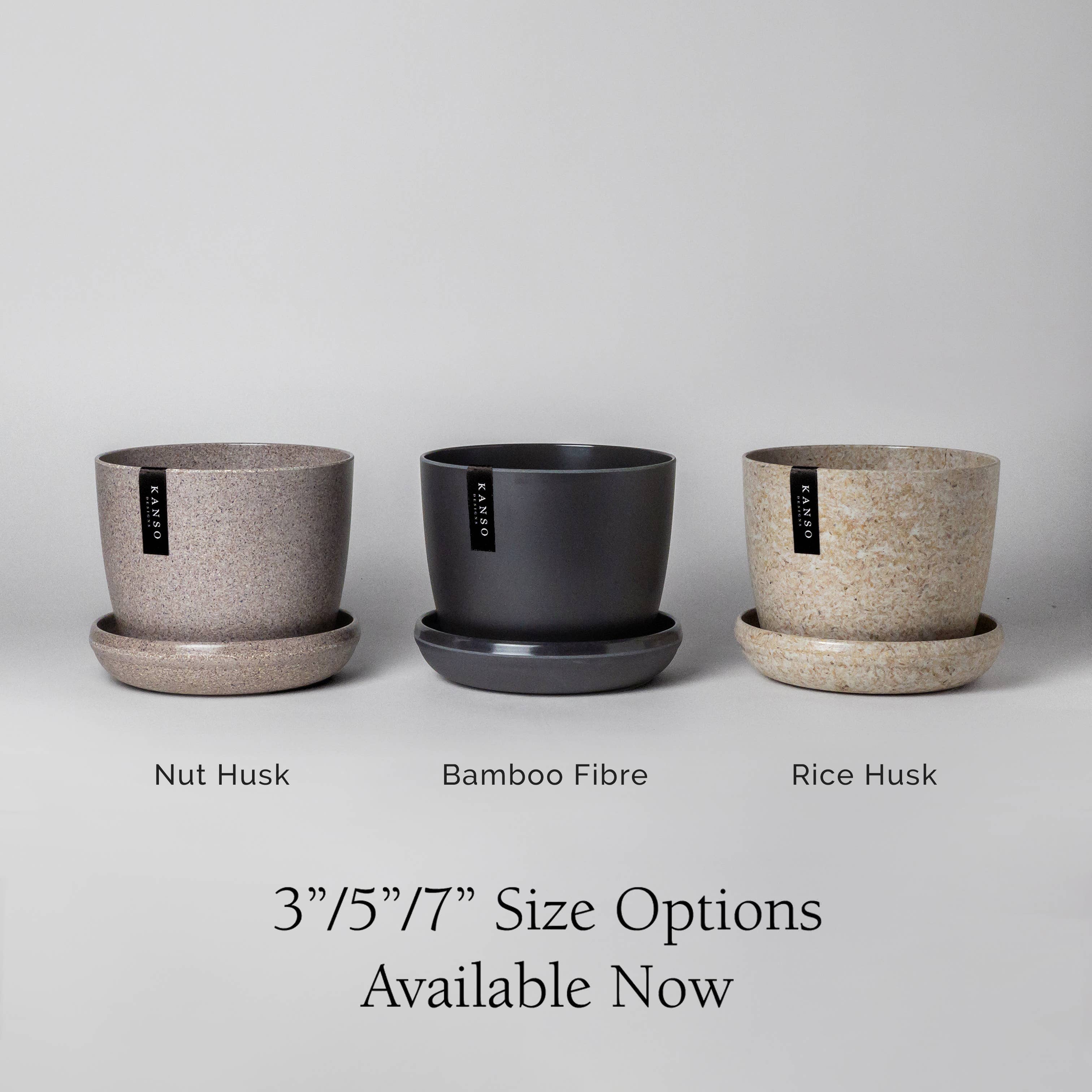 Kanso Designs - Vente Pot - Ensemble de trois | Mini jardinières Pots Essence Set7