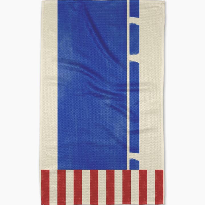 Geometry – Großhandel Geschirrtücher – Gestreiftes Herz Blau