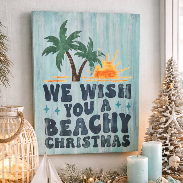 We Wish You A Beachy Christmas SIGNATURE DESIGN P02982 for wholesale by Paisley Grace Makery