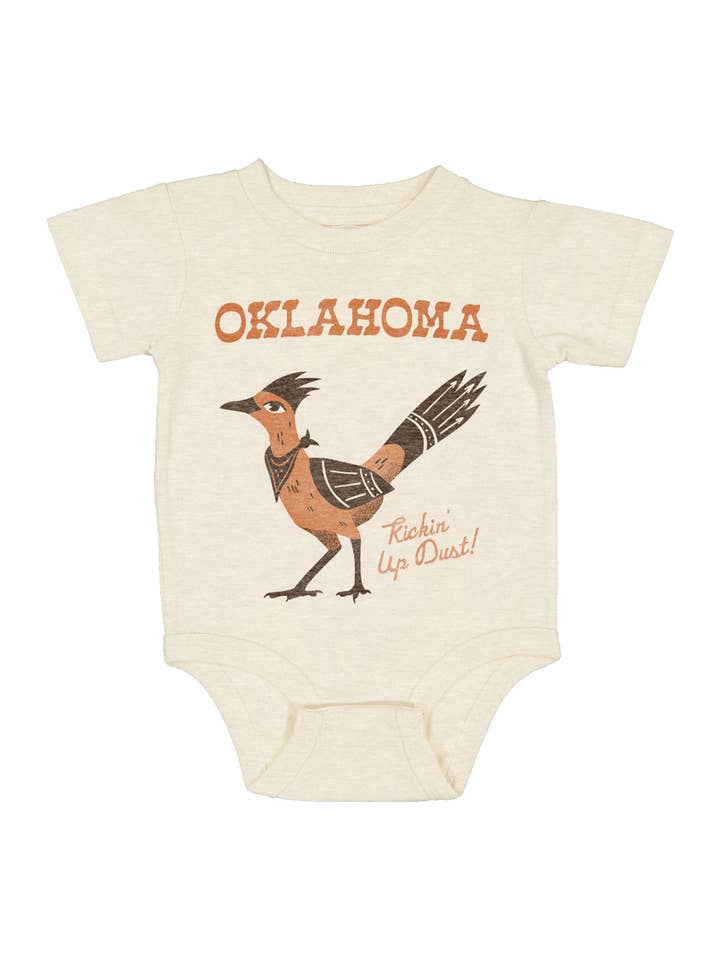Body de bebé Roadrunner de Oklahoma por atacado de Shop Good