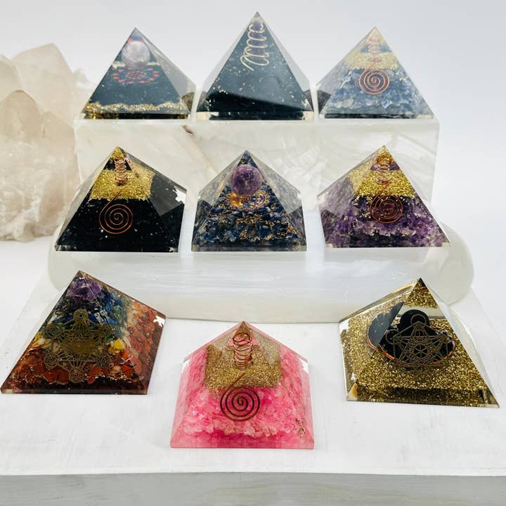 Rock Paradise - Wholesale Spiritual Stone/Crystal - Orgone Crystal Pyramid