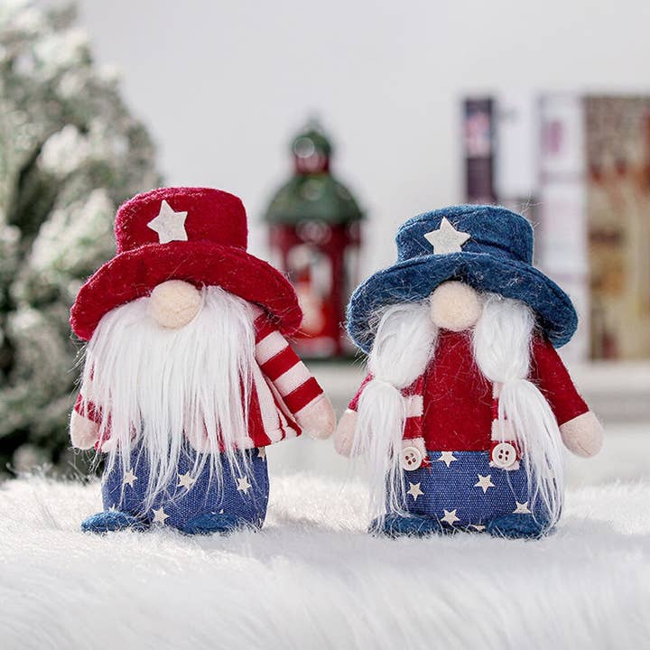 OrnamentallyYou - Wholesale Decorative Figurine - Colonial America Vintage Theme Plush Gnome Set