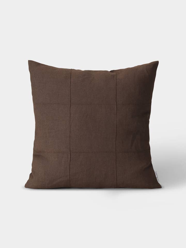 Cuscino in lino - Cioccolato per la vendita all'ingrosso da parte di Sekan