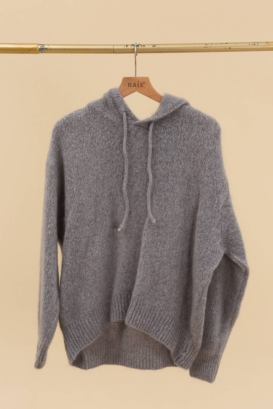 NAÏS PARIS - Wholesale Hoodie - Women's - MOHAIR AND WOOL HOODY-STYLE SWEATER14