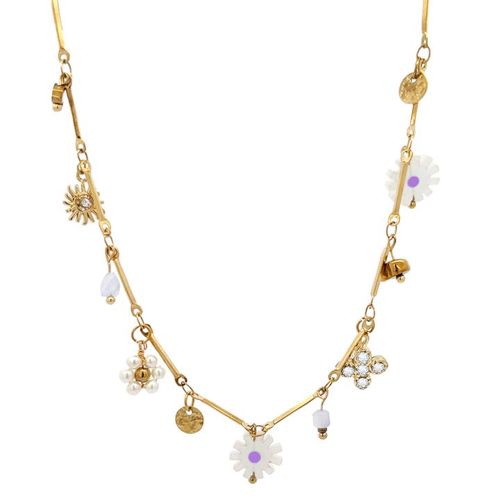 AMORINO SRL - Wholesale Pendant/Charm Necklace - Flower Necklace - NK21124144E882