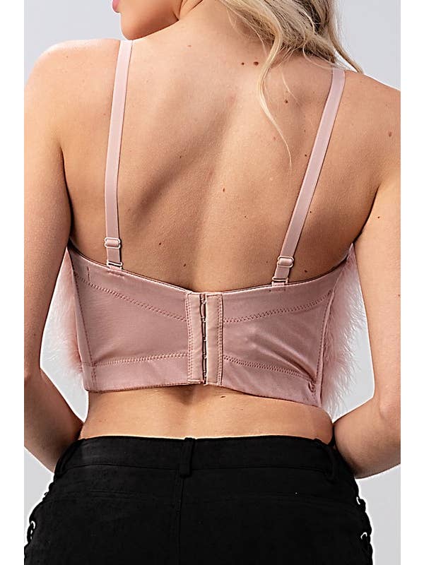 Lydia USA – Engroshandel Bustier - Dame – Busteholder i blød pels