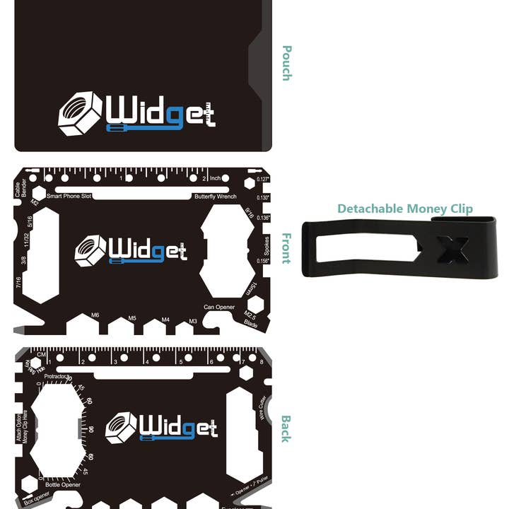 The WIDGET (43-in-1 Credit Card Ninja Sized Multi-tool) for wholesale by W4W products