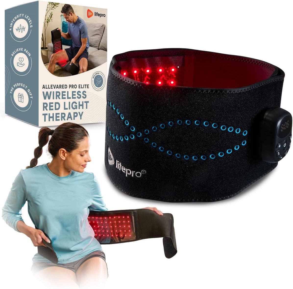 LifePro - Wholesale Body Brace/Support -  Lifepro Red Light Therapy Belt – 660nm & 850nm Infrared 0