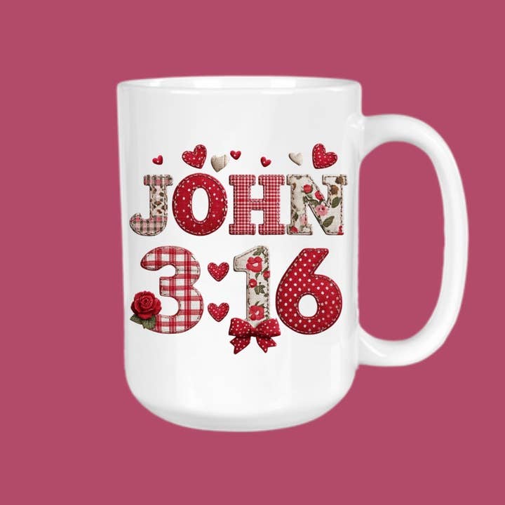 João 3:16, Caneca de Café, Presentes Cristãos, Jesus por atacado de GirlySips