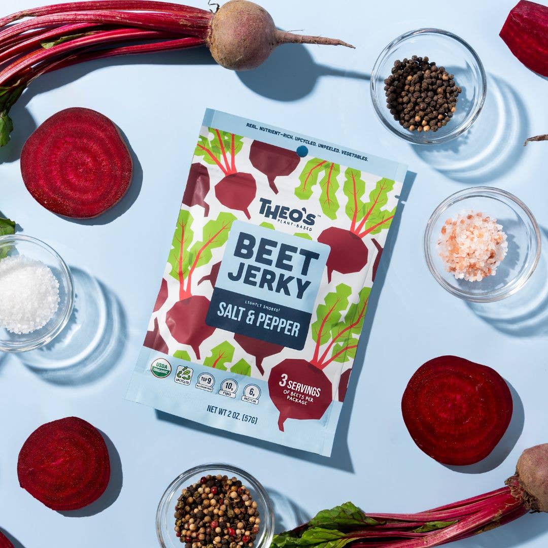 Theo's Plant-Based – Großhandel Trockenfleisch – Theo's Plant-Based Rote-Bete-Jerky Salz & Pfeffer3