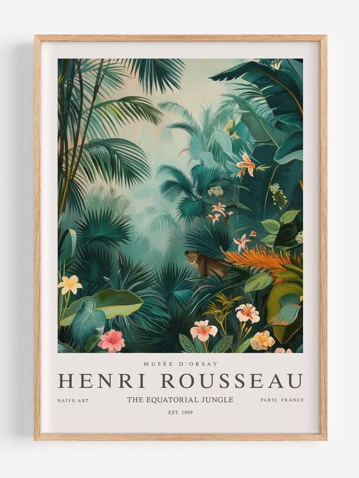 Henri Rousseau La Jungle équatoriale I108-18 pour la vente par Peardrop Prints