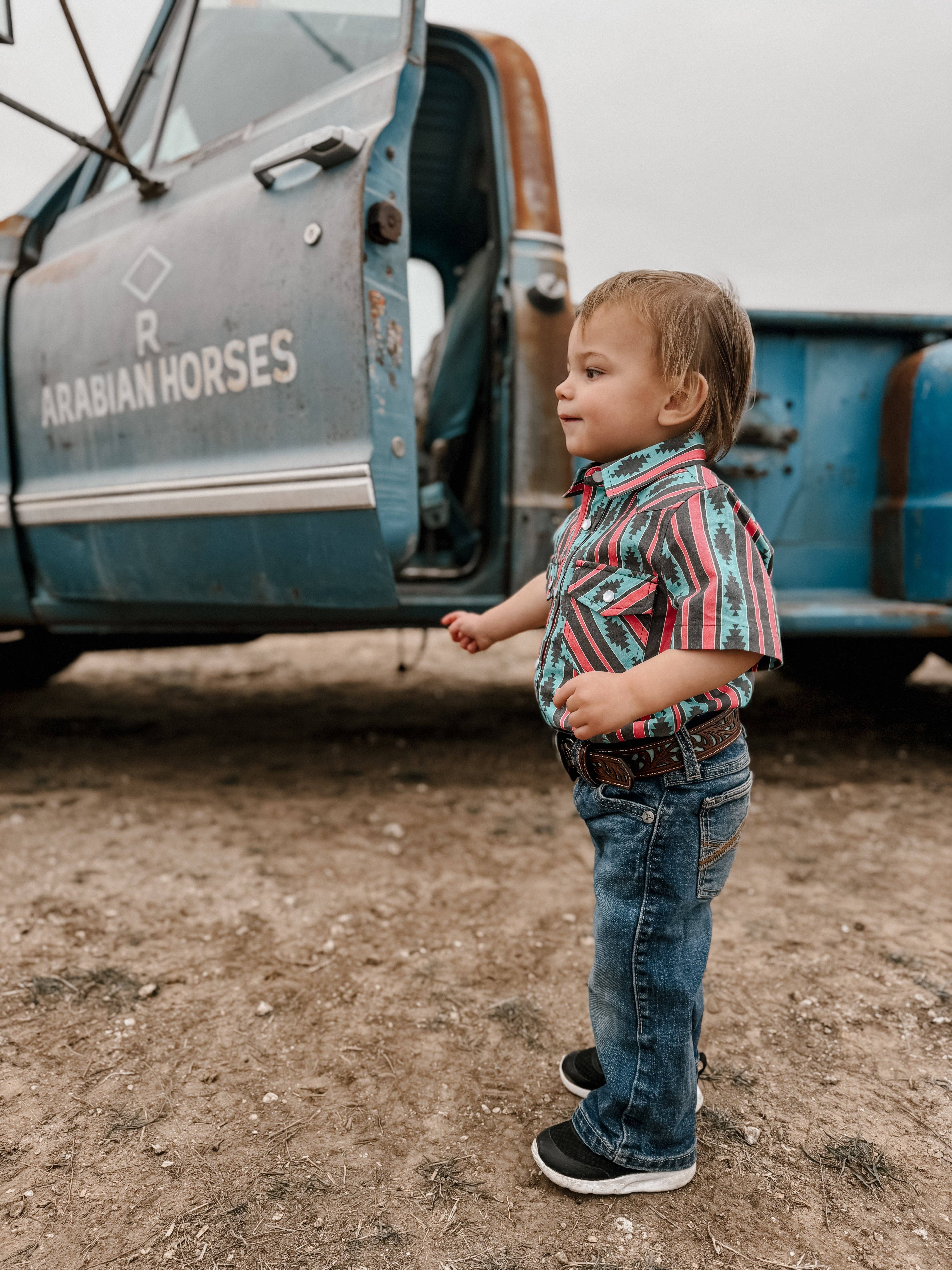 Cactus Babes - Wholesale Button Down Shirt - Kids - The Decades Pearl Snap RTS **KIDS**1