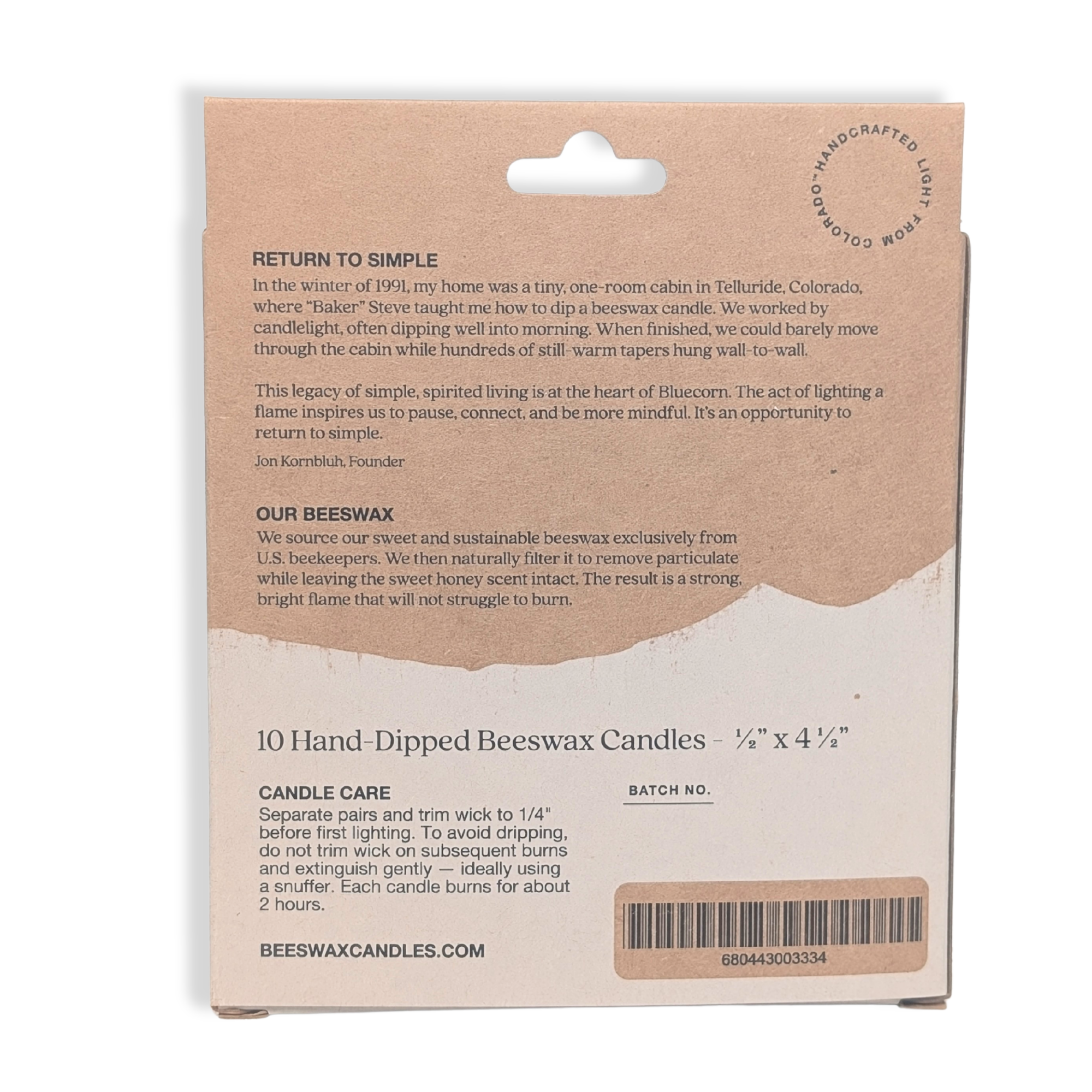 Bluecorn Candles - Wholesale Tapered Candle/Candlestick - Mini Beeswax Taper Candles - 10-Pack Chime Candles3