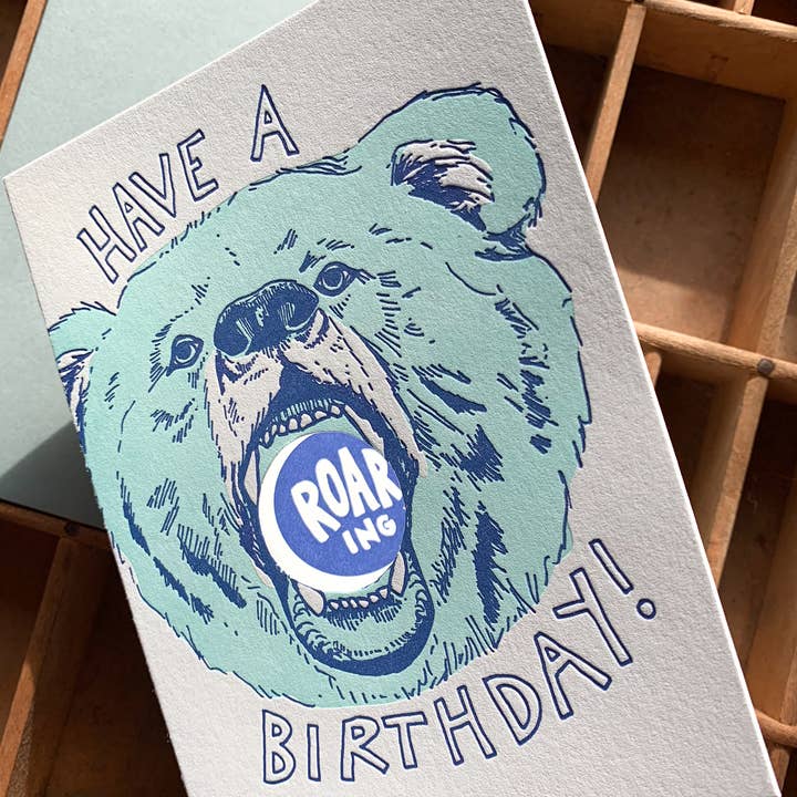 Blackbird Letterpress – Engroshandel Fødselsdagskort – Brølende Fødselsdag kort3