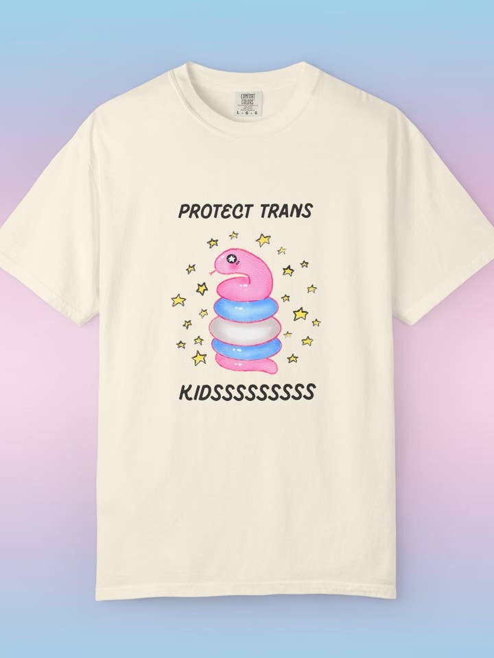 Protégez les enfants transssssss T-shirt Serpent 🐍 pour la vente par SoftBoysClub