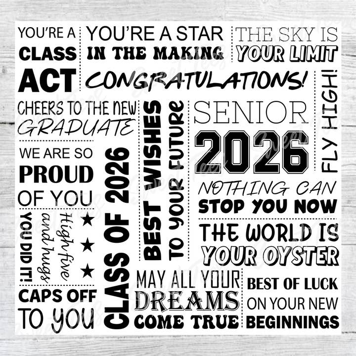 Abschlussklasse 2026 Tumbler Sublimationsdruck für den Großhandel von Sweet Tees