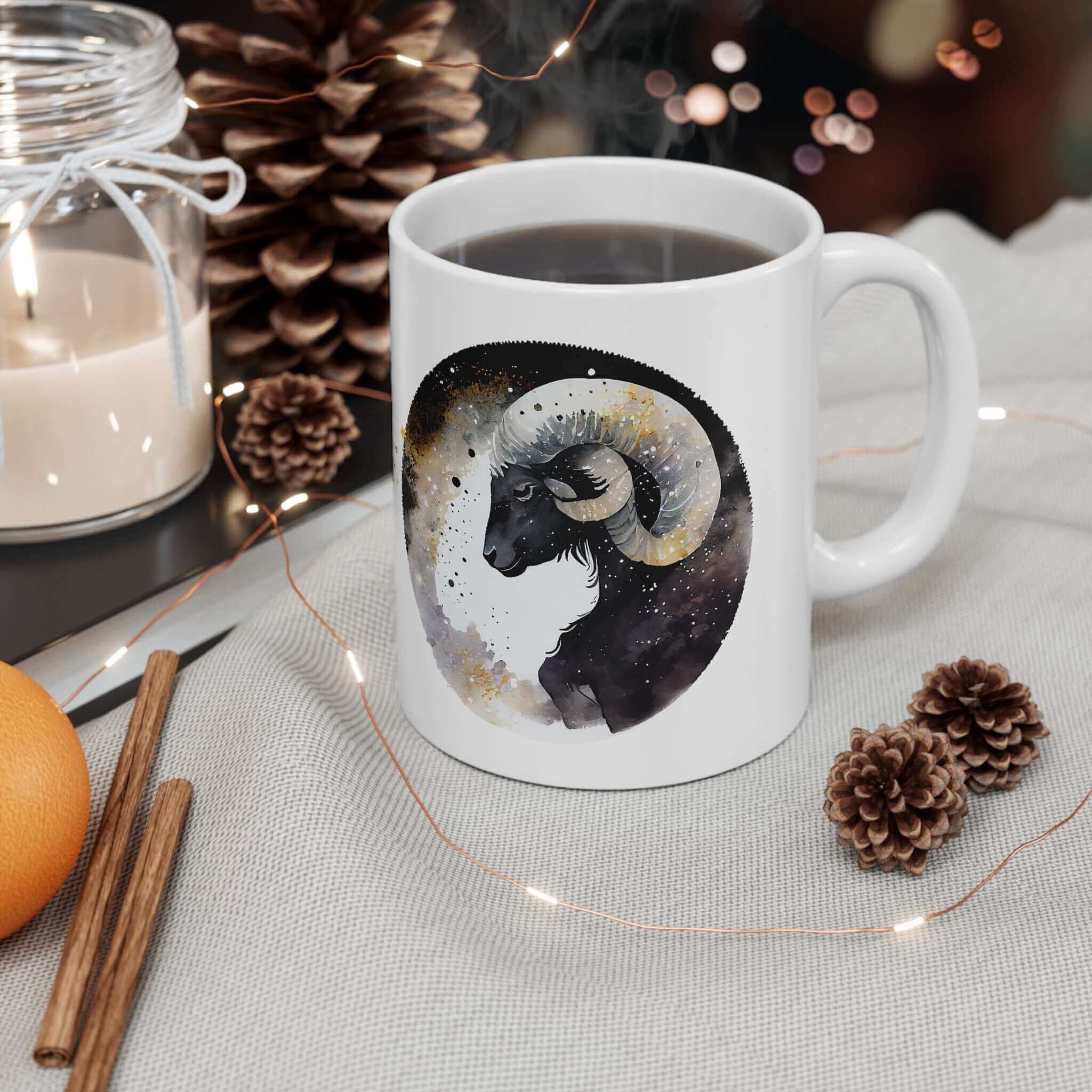Celestia Libra Creative - Wholesale Coffee Mug - Aries Zodiac Coffee Mug - Astrology-Inspired Ceramic Cup for Aries Birthdays & Gift Ideas5