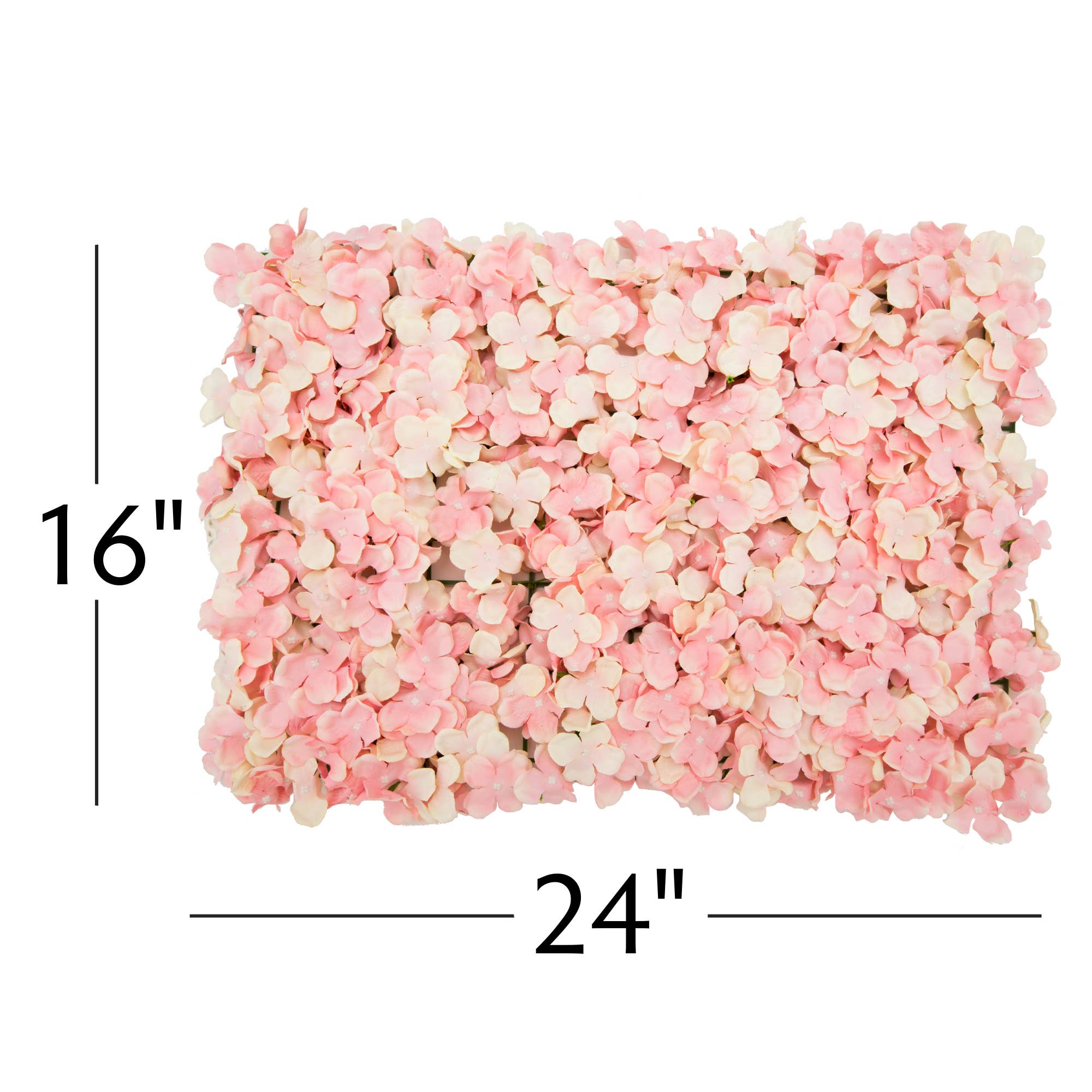 Artificial Hydrangea Mat 24" - Blush for wholesale on Faire1