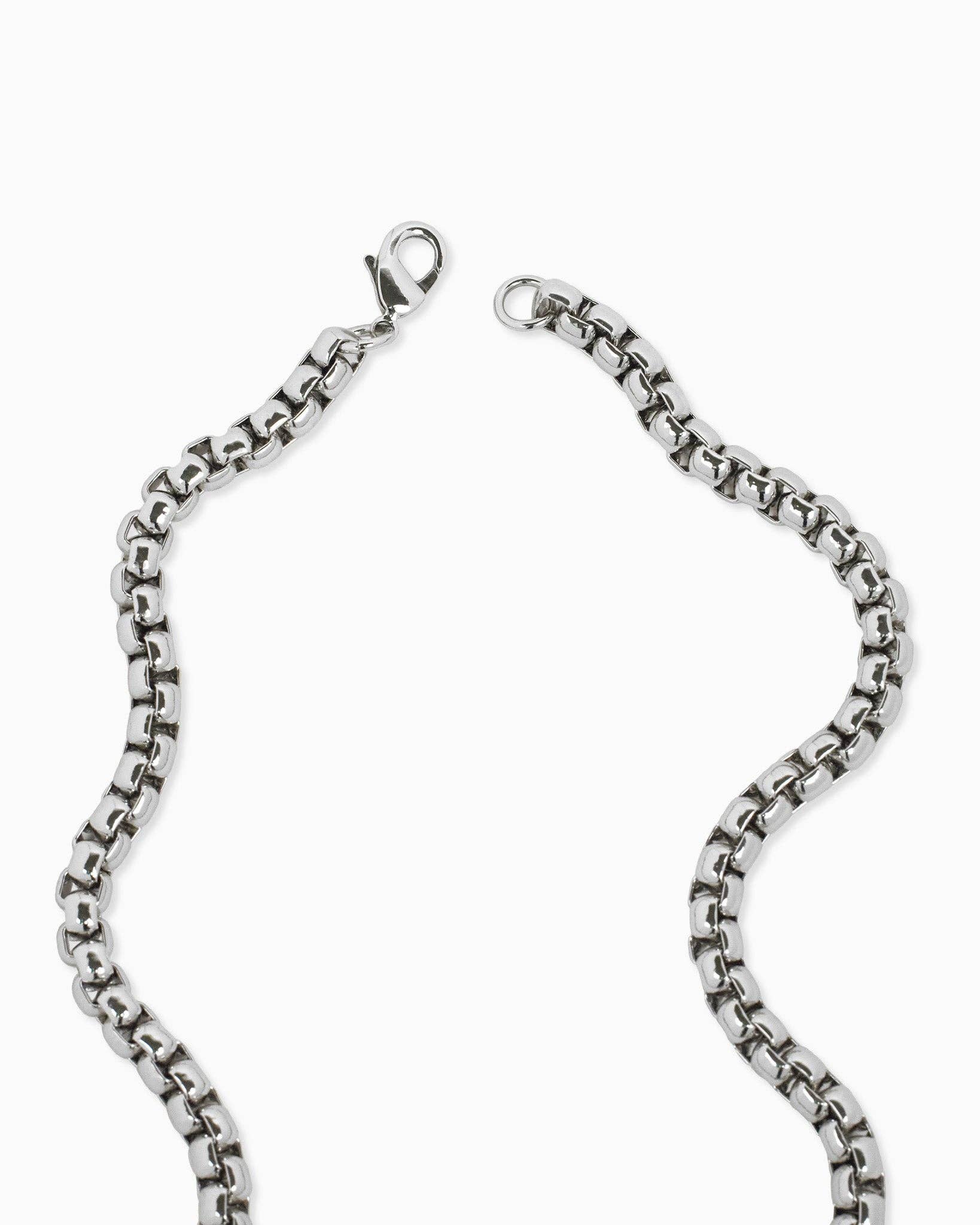 Sessori - Vendita all'ingrosso Collana con ciondolo/pendaglio - Collana a catena con maglie in argento Ashton2