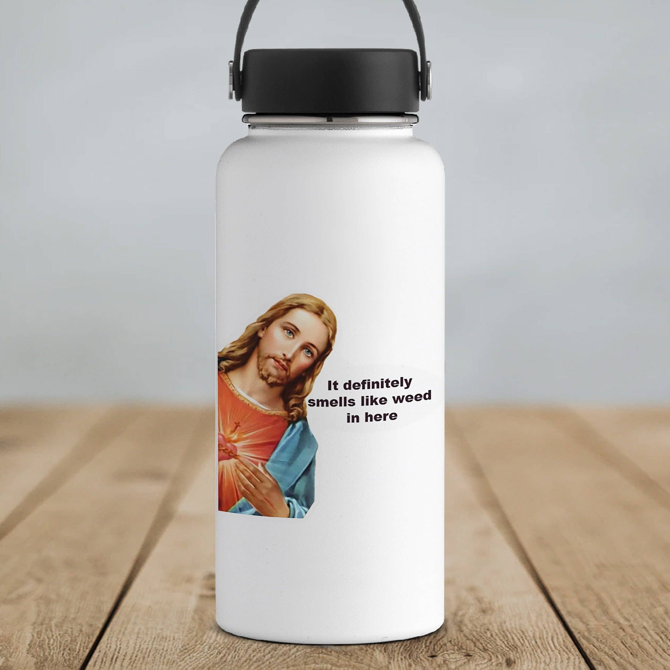 Ozark Sticker Company - Wholesale Sticker - It Definitely Smells Like Weed in Here Jesus Sticker3