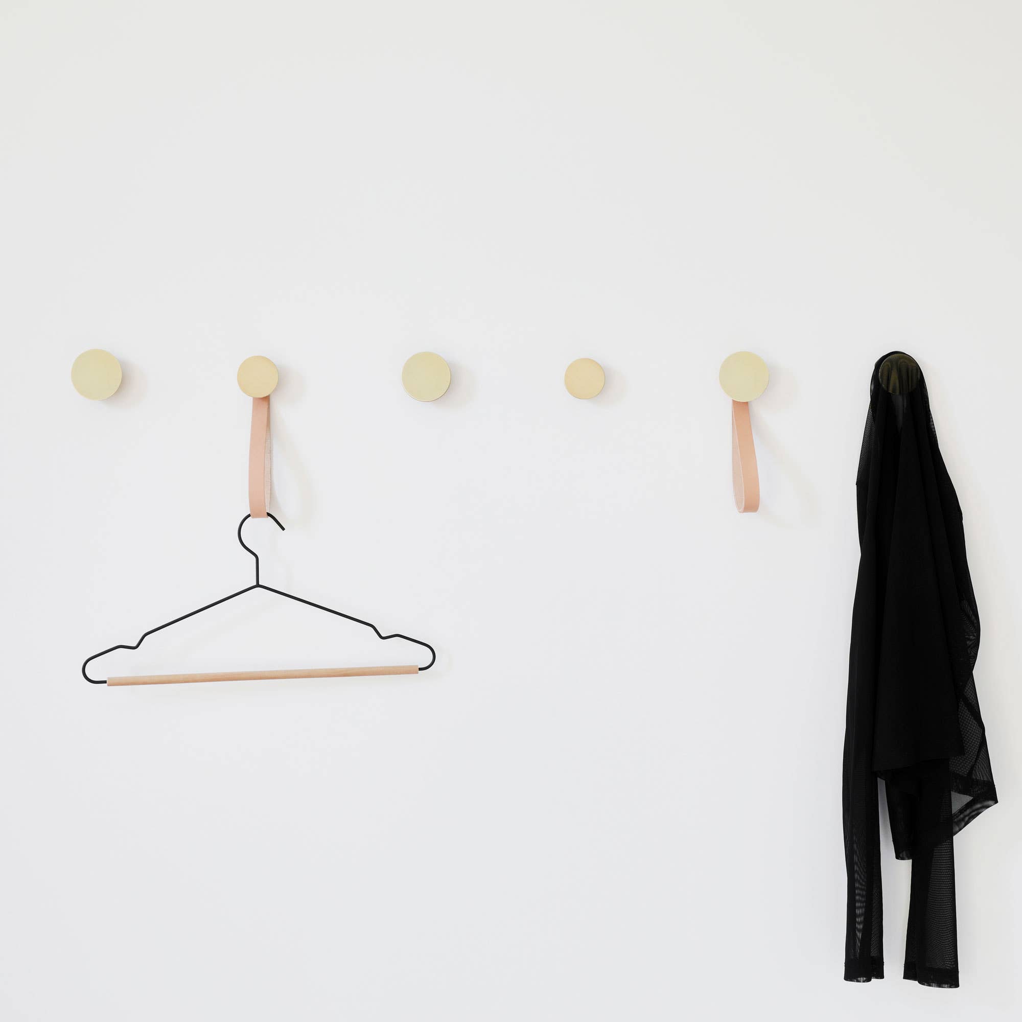 5mm Paper - Wholesale Wall Hook - Beech Wood & Brass Wall Mounted Coat Hook / Knob3