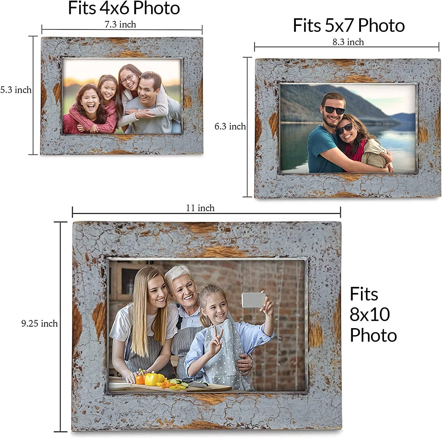 REMOVED BRAND - Wholesale Picture Frame - Farmhouse Picture Frames Distressed Wood Rustic Picture Fram3