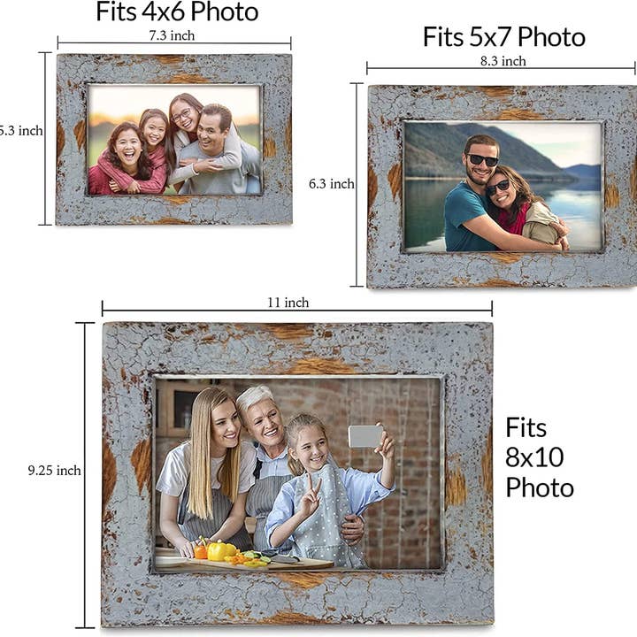 REMOVED BRAND - Wholesale Picture frame - Farmhouse Picture Frames Distressed Wood Rustic Picture Fram3