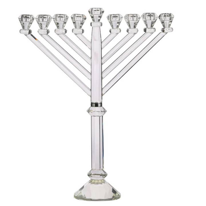 Lavish Crystal Menorah for wholesale by Boker-Tov Shalom