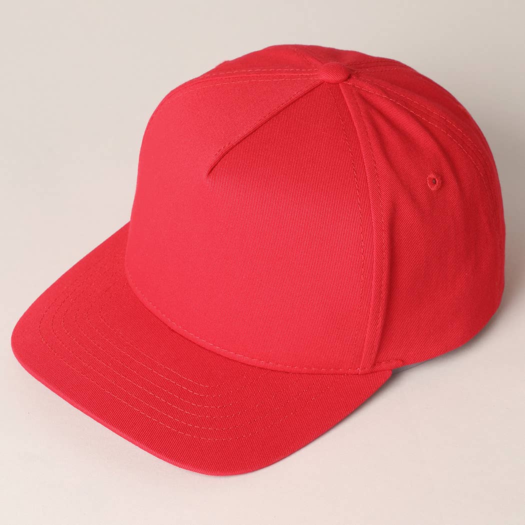 Fashion City - Wholesale Baseball Cap - Unisex - Solid Colored Cotton 5 Panel Baseball Cap32
