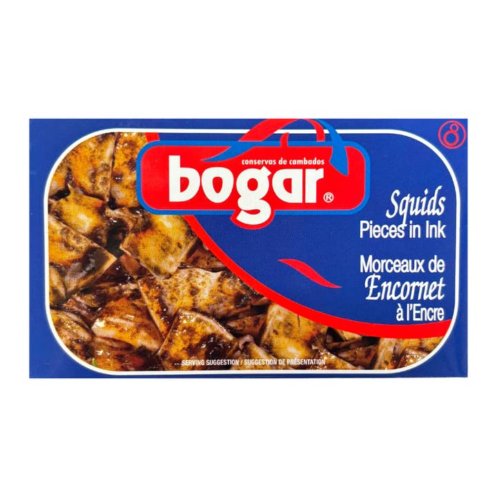 Squid Pieces in Ink, Bogar for wholesale by Solfarmers INC