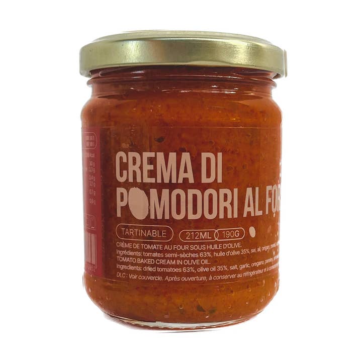 Bagt tomatcreme under olivenolie - Crema di pomodori al forno (190g) for engroshandel hos OLIO DI SERRA