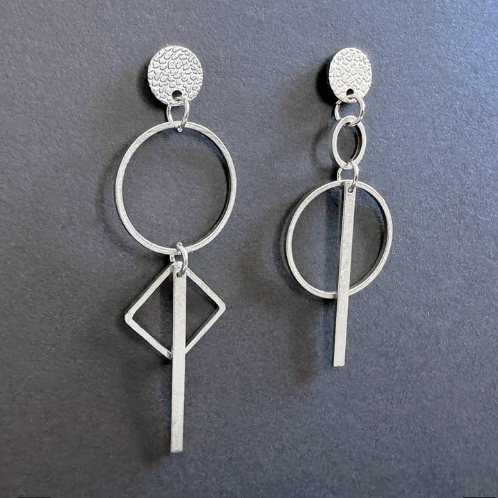 Ohrringe CIRCA SS | Geometrisches Design | Silber für den Großhandel von TINOLISS