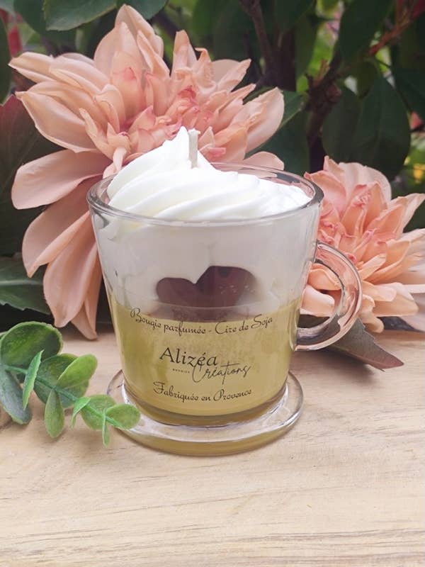 GOURMAND-KERZE TASSE KARAMELL für den Großhandel von LES CREATIONS D'ALIZEA