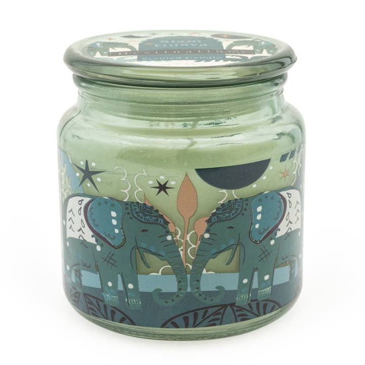 Candlelight Products Ltd – wholesale Jar/filled candle – Siam Guava Lidded Candle Jar with Thai Flower Market Scent 6PK