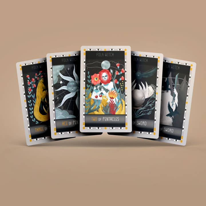 Darksynevyr – wholesale Tarot cards – USA SELLER | Witch Folk Tarot 78+2 Extra Cards Deck