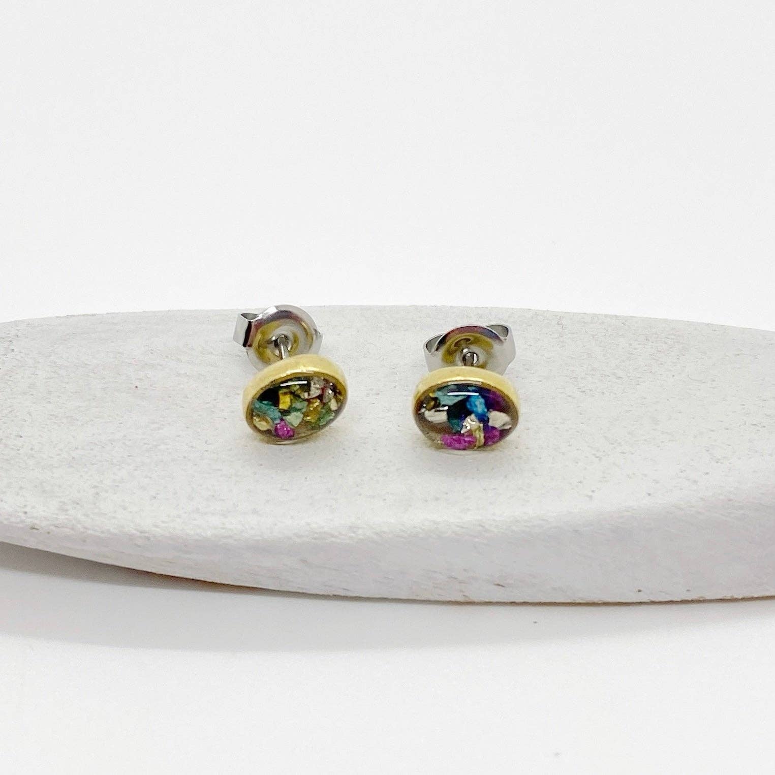 Jenica Jewelry - Wholesale Stud/Post Earrings - Small Multi Color Roxs Stud Earrings-Multiple Options3