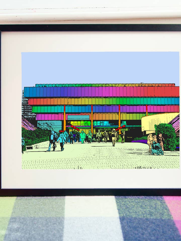 Stampa artistica di Paradise Place Birmingham per la vendita all'ingrosso da parte di Barmy Brummie