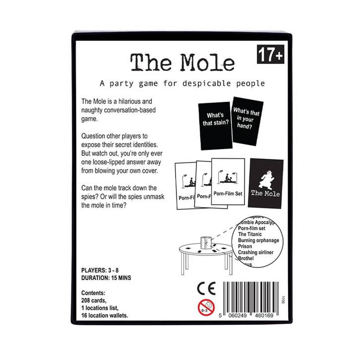 Clarendon Games USA - Wholesale Card Game - The Mole Bluffing Spies Card Game