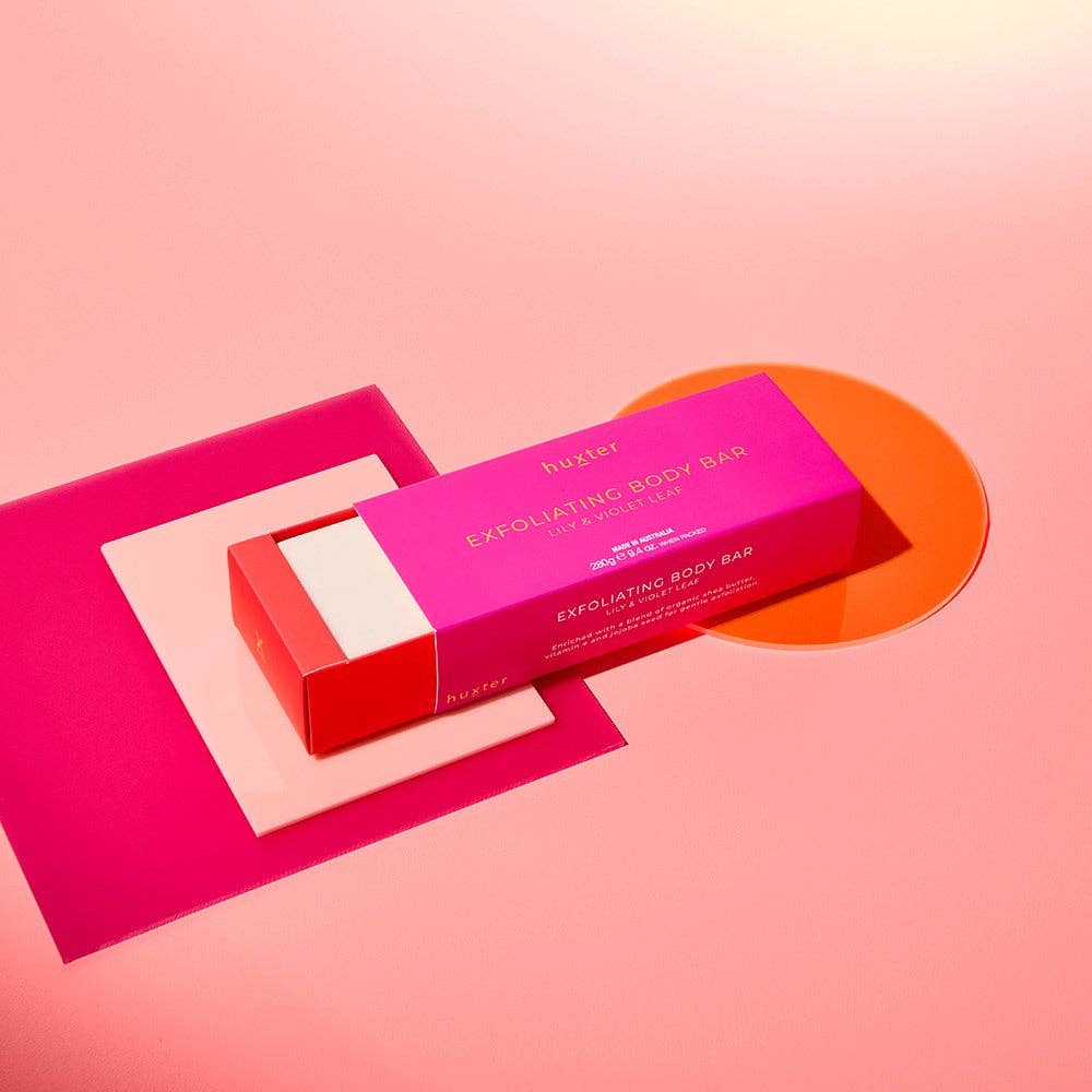 Huxter – wholesale Bar Soap – Exfoliating Body Bar 280gm | Lily & Violet Leaf1