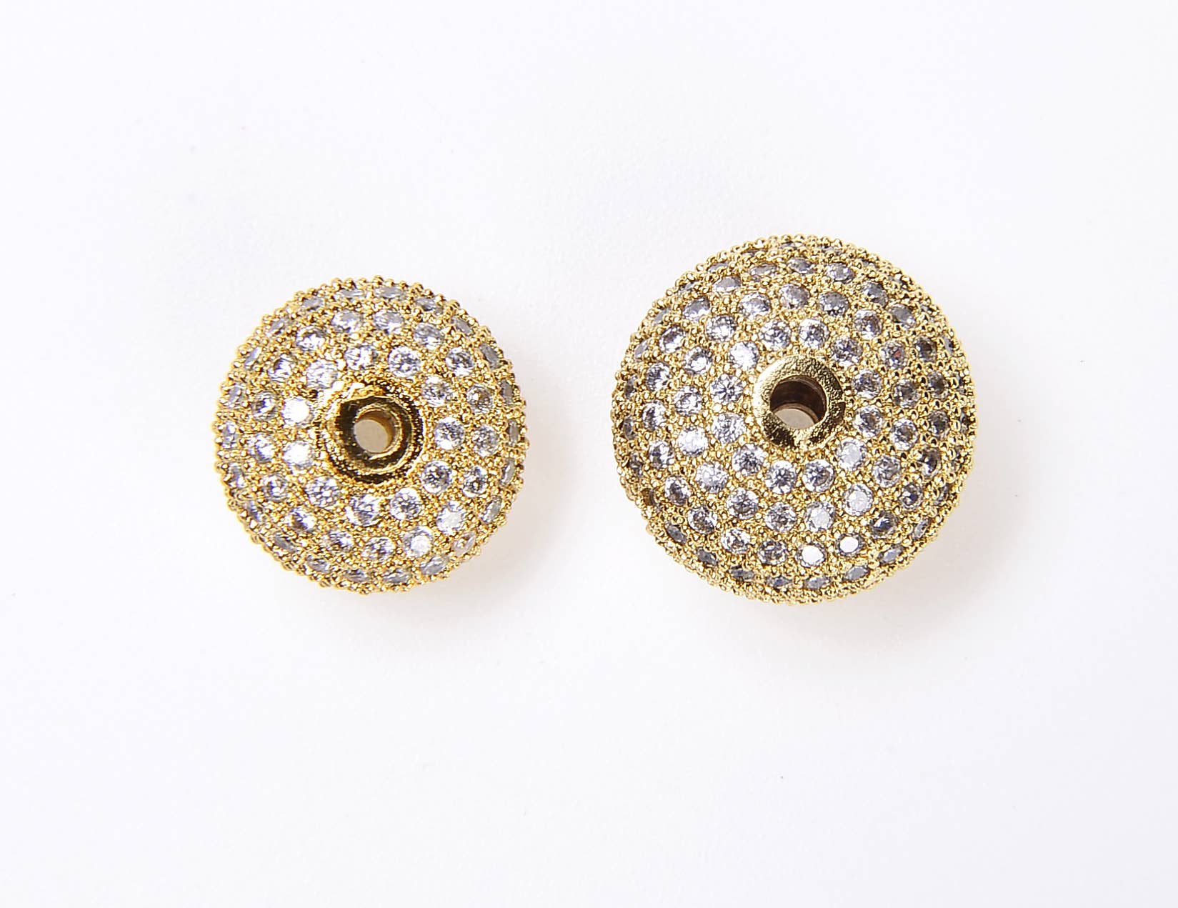 findings4uGem – wholesale Beads – Rondelle Spacer Beads, Round CZ Micro Pave Bead, BD0102