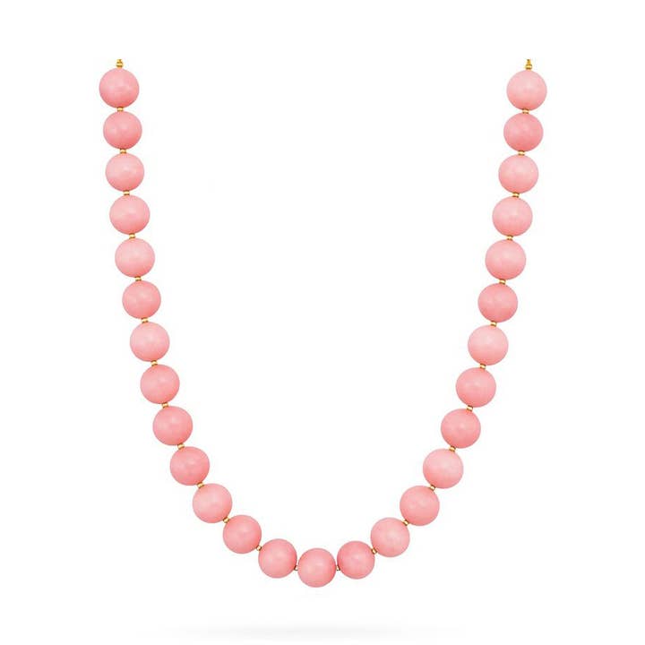 Collier de perles rondes roses Margo Blush Crush pour la vente par Jūratė Los Angeles