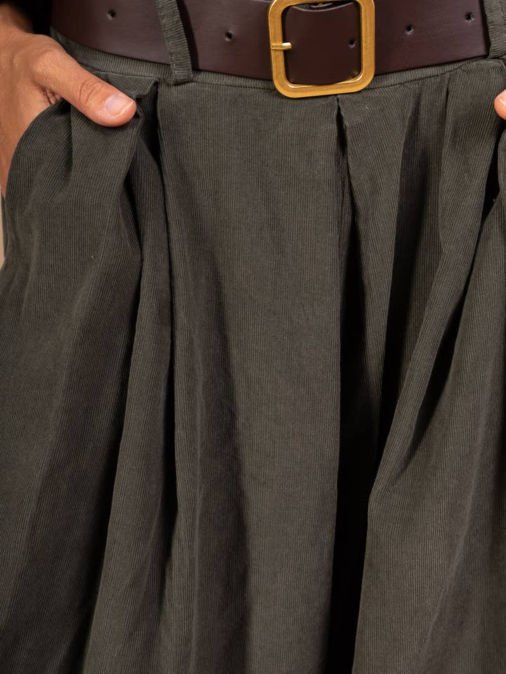 Pépouz' Paris - Wholesale Pants - Women's - Corduroy cotton palazzo pants PPN25519