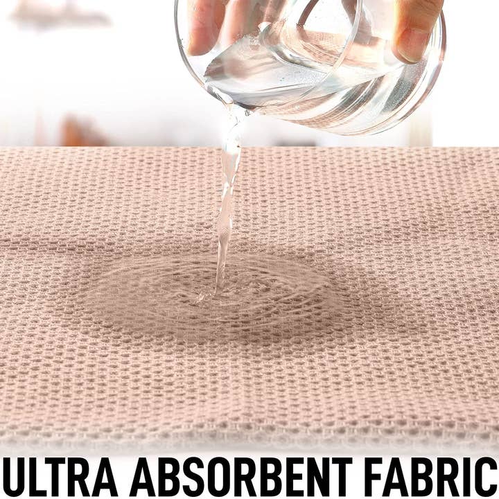 Zulay Kitchen - Wholesale Dishcloth - Waffle Weave Dish Towels – 12"x12" 6-Pack2