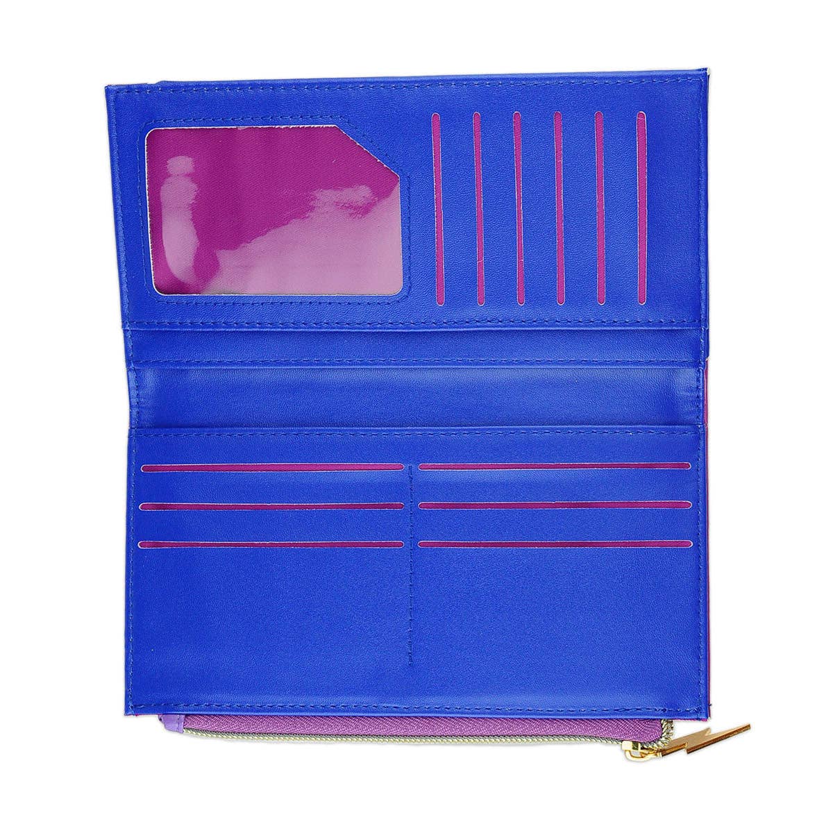 Betsy Dare - Wholesale Wallet - Women's - Lightning Bolt Zip Wallet in Power Ballad1
