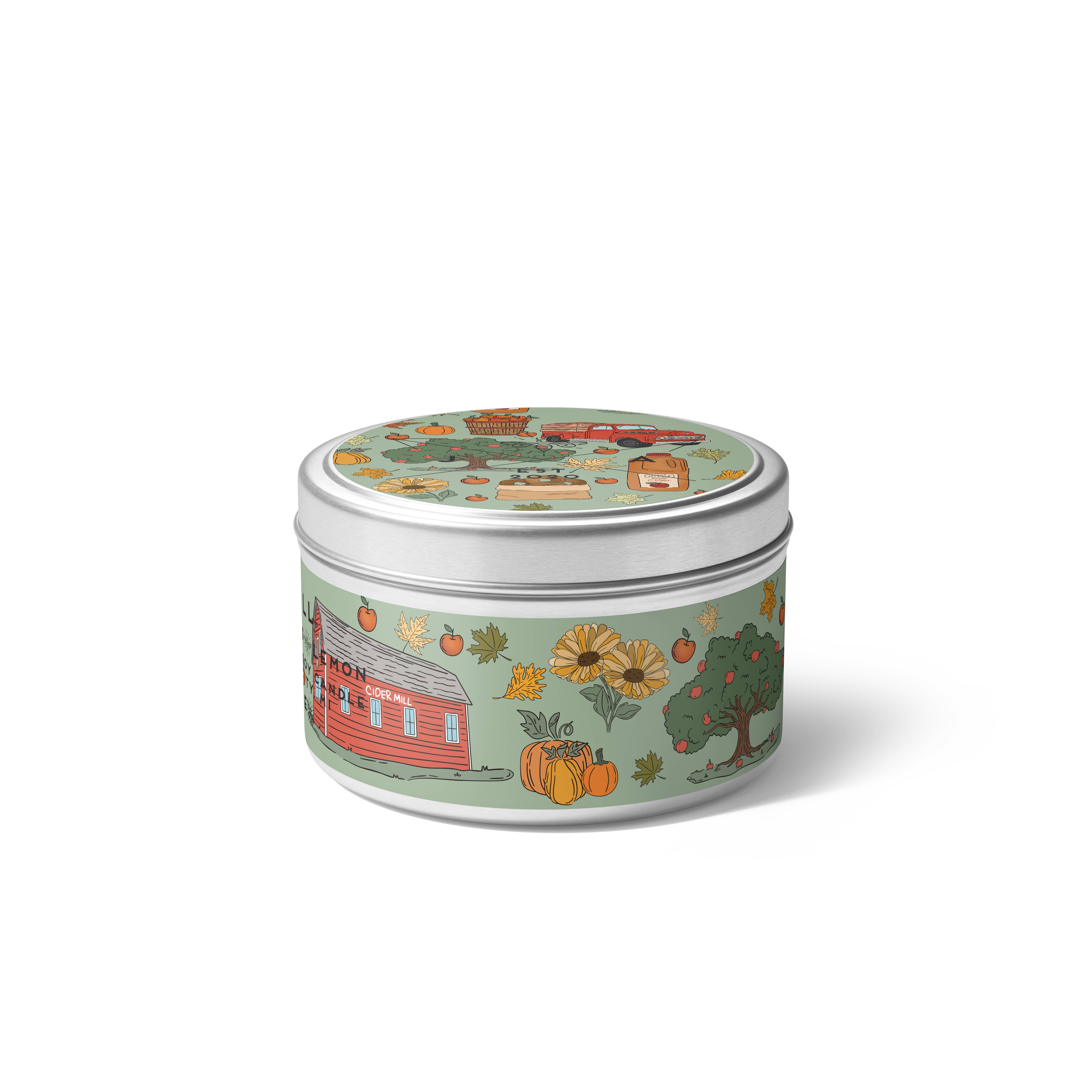 June Apothicarie - Wholesale Travel Candles - Cider Mill 4 oz Travel Candle3