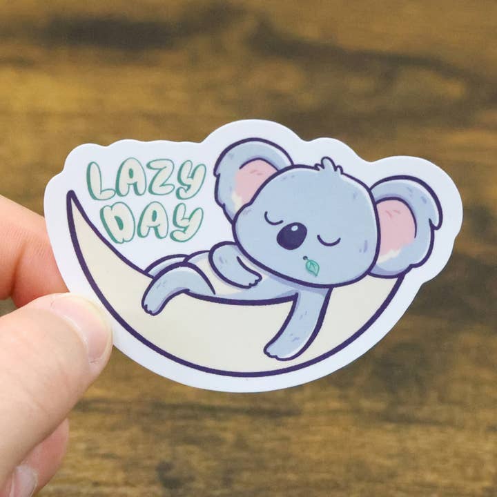 Sleazy Greetings - Wholesale Sticker - Lazy Day Funny Vinyl Sticker2