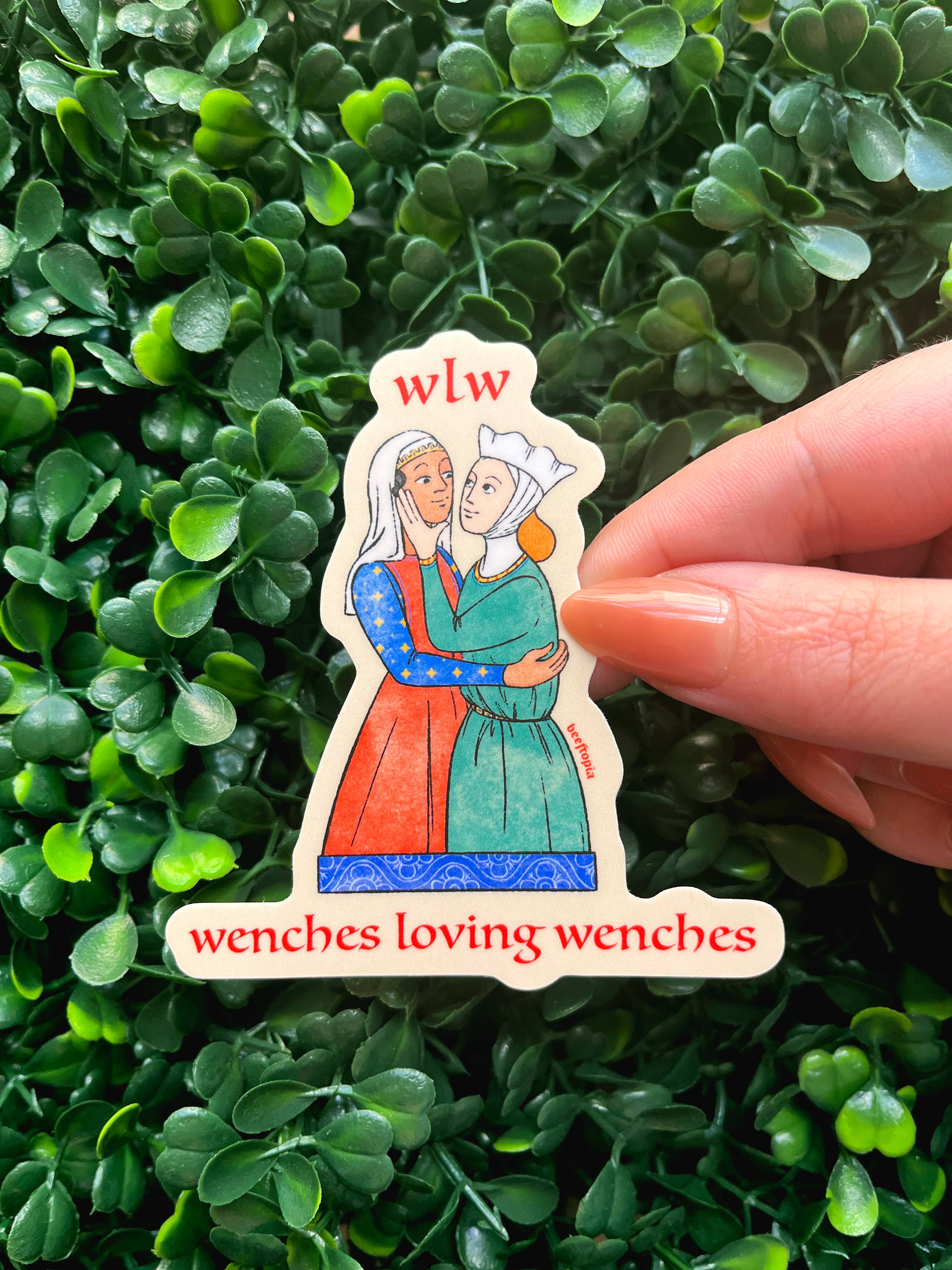 Beeftopia - Wholesale Sticker - WLW Wenches Loving Wenches Medieval Waterproof Vinyl Sticker1