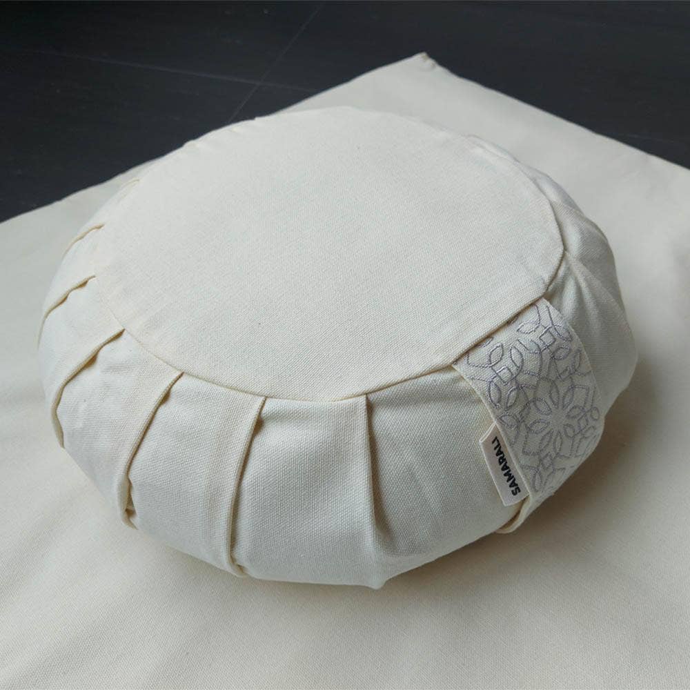 Zafu cushion - Ivory | Organic cotton | GOTS - certified for wholesale by Samarali