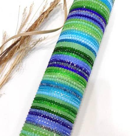 LOLO & YAYA - Wholesale Retailer Display - Jewelry - Set of 65pcs mixed color crystal bracelets2